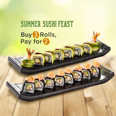 SUMMER SUSHI FEAST Enjoy the summer vibe with a sushi feast like no other!