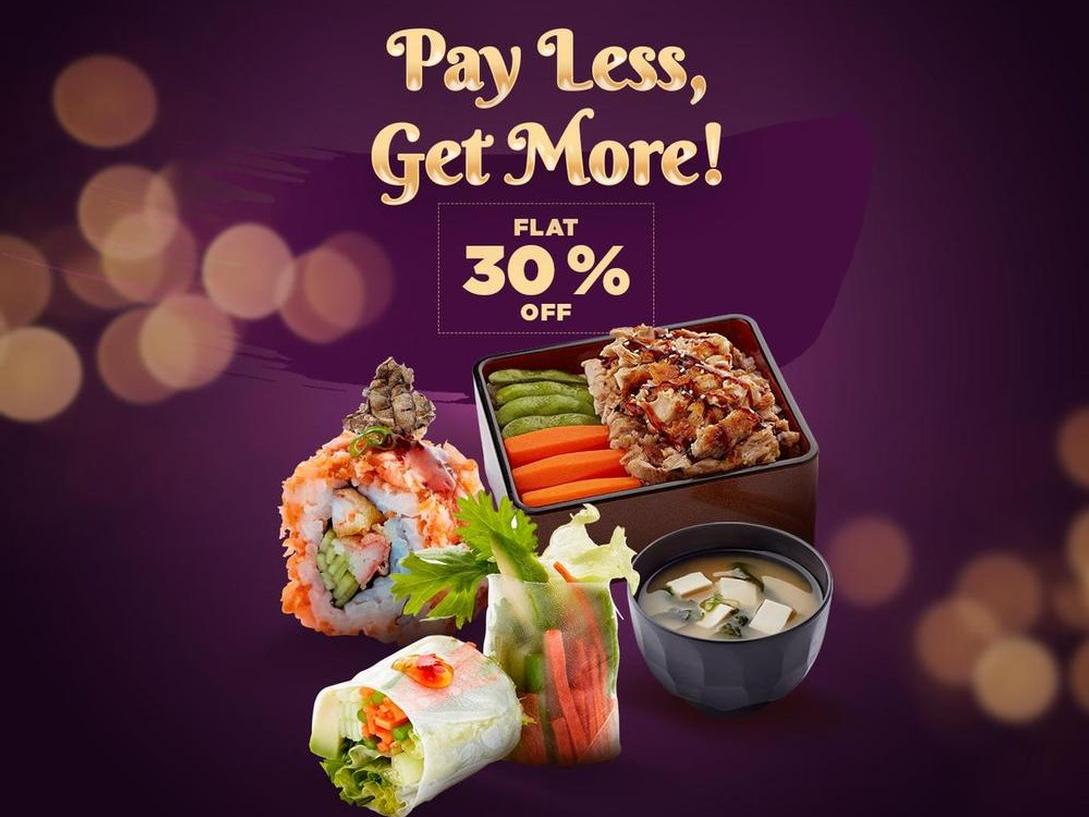 #FLAT30% Off On Sushi