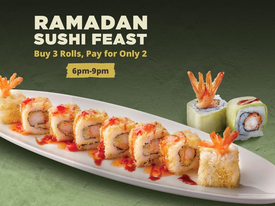 Buy 3 Rolls, Pay for Only 2 - Celebrate this Ramadan with a sushi feast like no other