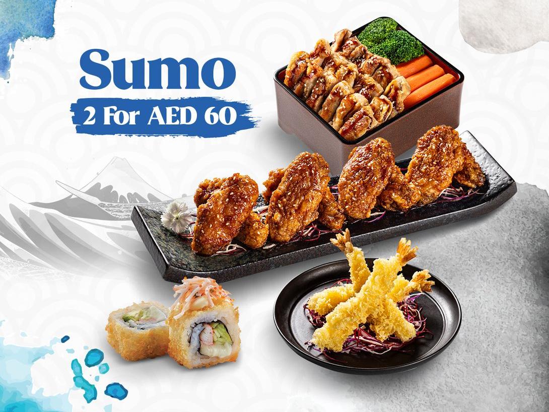 Pick any 2 of your Sumo favorites for just AED 60